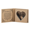 Heart shaped cookie cutters set of assorted sizes in decorative gift box