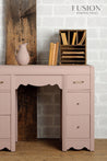 Fusion Mineral Paint Damask - Durable and easy to work with mineral paint for furniture or a variety of DIY projects. Vintage dusty rose colour.